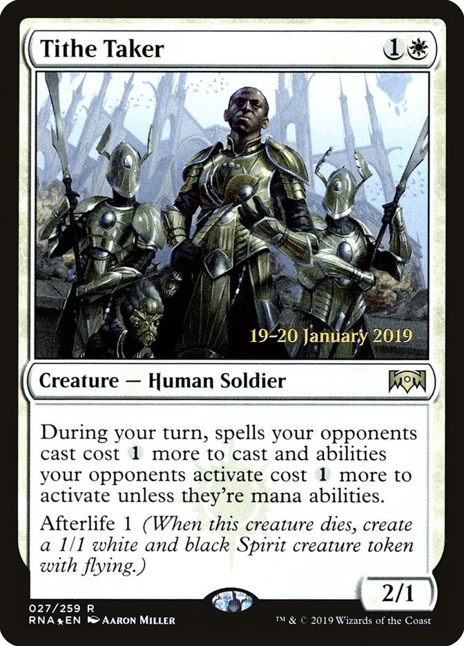 Tithe Taker [Ravnica Allegiance Prerelease Promos] | Event Horizon Hobbies CA