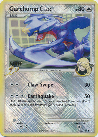 Garchomp C (60/147) (Staff League Promo) [Platinum: Supreme Victors] | Event Horizon Hobbies CA