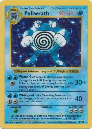 Poliwrath (13/102) [Base Set Shadowless Unlimited] | Event Horizon Hobbies CA