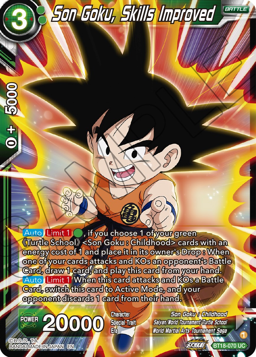 Son Goku, Skills Improved (BT18-070) [Dawn of the Z-Legends] | Event Horizon Hobbies CA