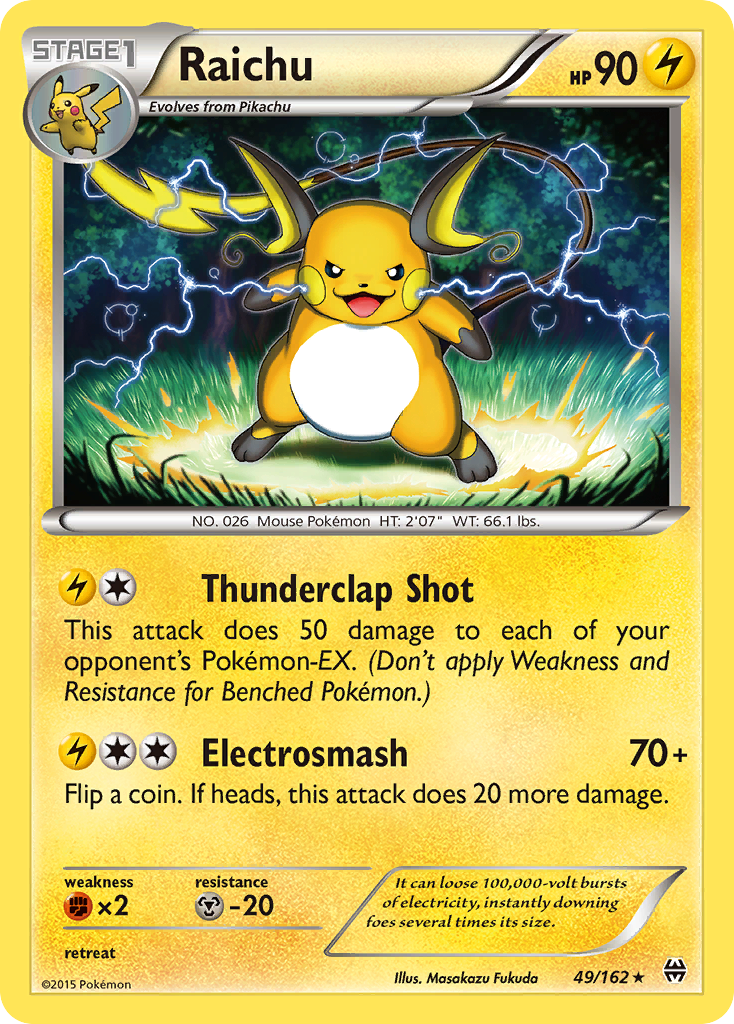 Raichu (49/162) [XY: BREAKthrough] | Event Horizon Hobbies CA