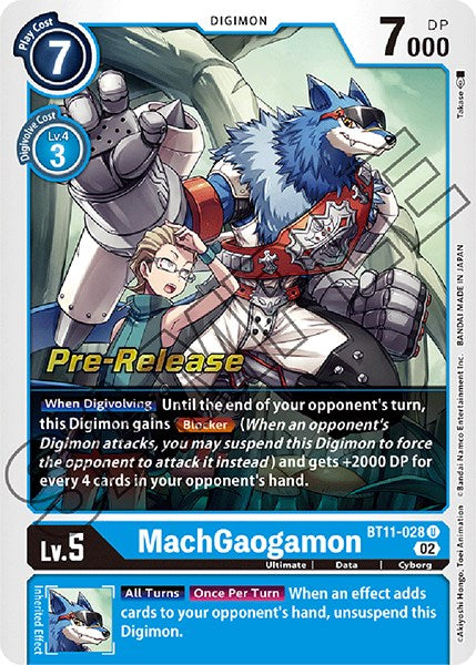 MachGaogamon [BT11-028] [Dimensional Phase Pre-Release Promos] | Event Horizon Hobbies CA