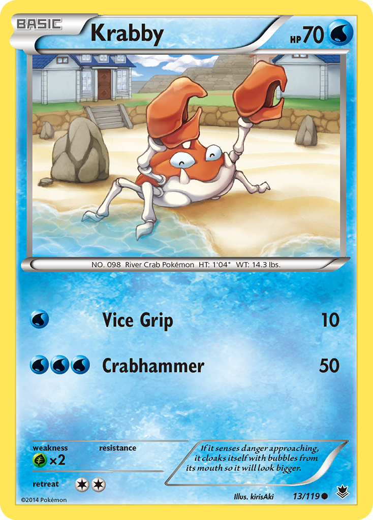 Krabby (13/119) [XY: Phantom Forces] | Event Horizon Hobbies CA