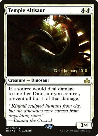 Temple Altisaur [Rivals of Ixalan Promos] | Event Horizon Hobbies CA