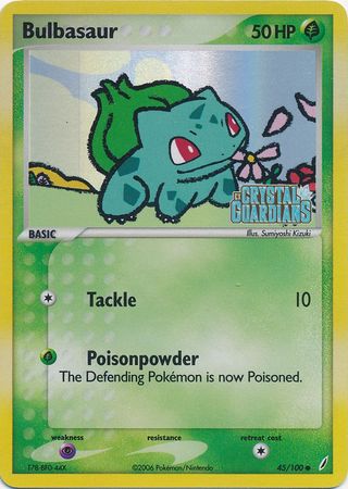 Bulbasaur (45/100) (Stamped) [EX: Crystal Guardians] | Event Horizon Hobbies CA