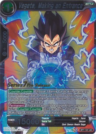 Vegeta, Making an Entrance (BT7-101_PR) [Assault of the Saiyans Prerelease Promos] | Event Horizon Hobbies CA