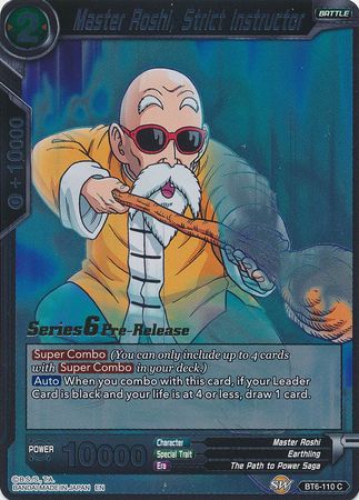 Master Roshi, Strict Instructor (BT6-110_PR) [Destroyer Kings Prerelease Promos] | Event Horizon Hobbies CA