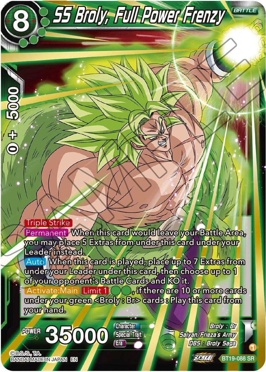 SS Broly, Full Power Frenzy (BT19-088) [Fighter's Ambition] | Event Horizon Hobbies CA