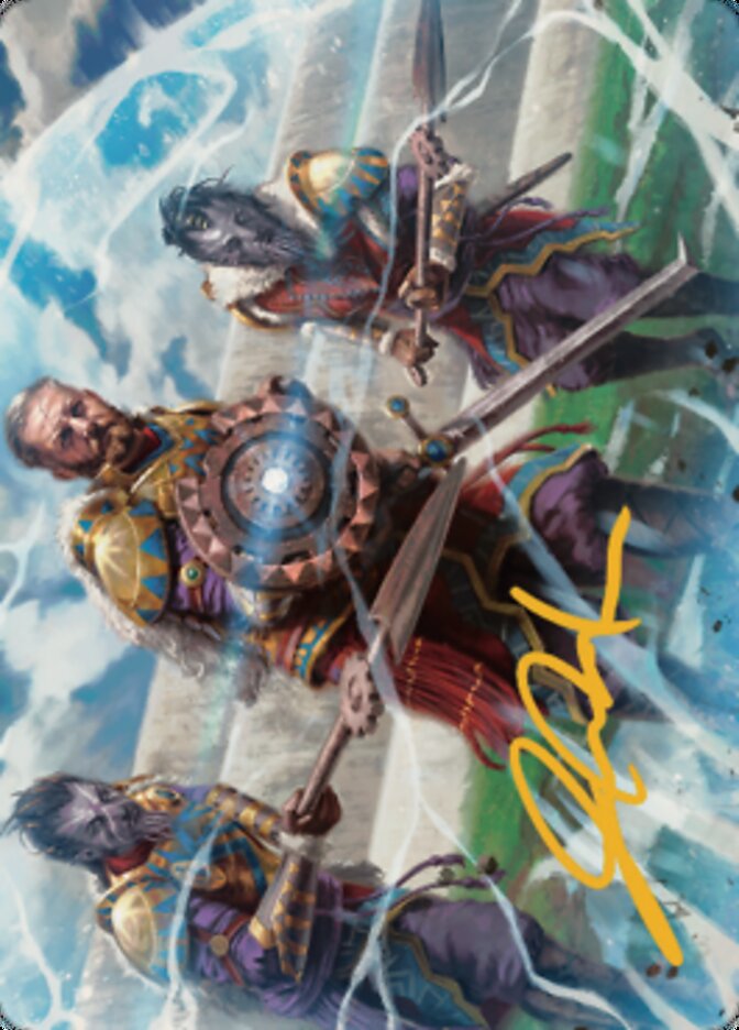 Argivian Phalanx Art Card (Gold-Stamped Signature) [Dominaria United Art Series] | Event Horizon Hobbies CA