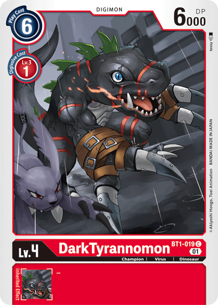 DarkTyrannomon [BT1-019] (Alternative Art) [Starter Deck: Gallantmon] | Event Horizon Hobbies CA