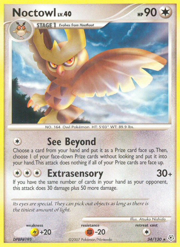 Noctowl (34/130) [Diamond & Pearl: Base Set] | Event Horizon Hobbies CA