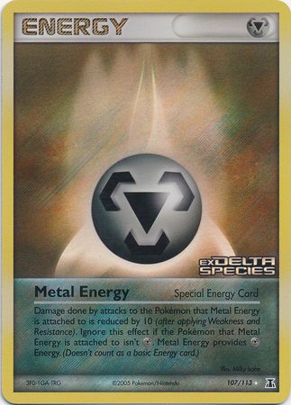 Metal Energy (107/113) (Stamped) [EX: Delta Species] | Event Horizon Hobbies CA