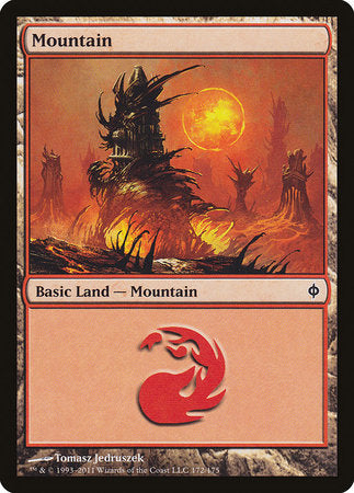 Mountain (172) [New Phyrexia] | Event Horizon Hobbies CA