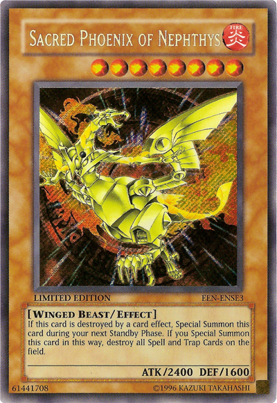 Sacred Phoenix of Nephthys [EEN-ENSE3] Secret Rare | Event Horizon Hobbies CA