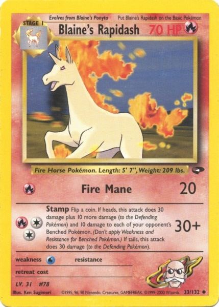 Blaine's Rapidash (33/132) [Gym Challenge Unlimited] | Event Horizon Hobbies CA