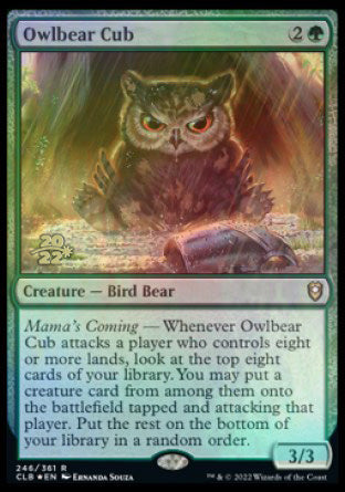 Owlbear Cub [Commander Legends: Battle for Baldur's Gate Prerelease Promos] | Event Horizon Hobbies CA