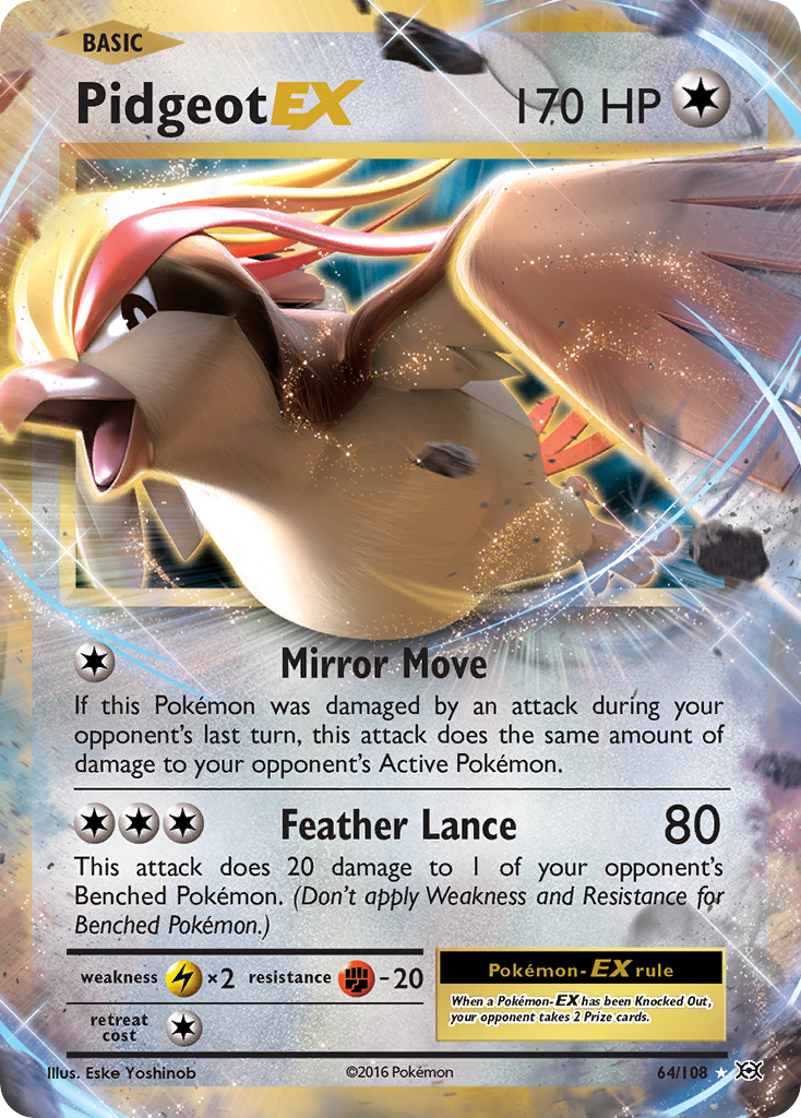 Pidgeot EX (64/108) [XY: Evolutions] | Event Horizon Hobbies CA