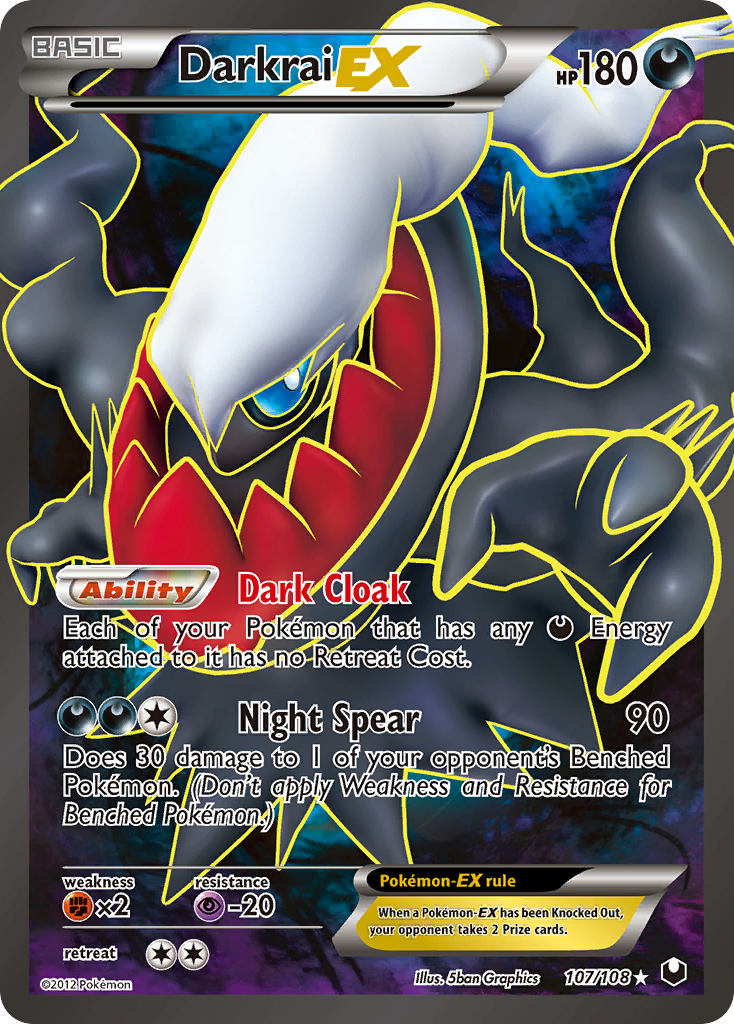 Darkrai EX (107/108) [Black & White: Dark Explorers] | Event Horizon Hobbies CA