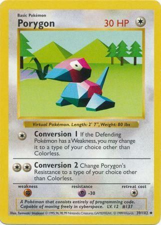 Porygon (39/102) [Base Set Shadowless Unlimited] | Event Horizon Hobbies CA