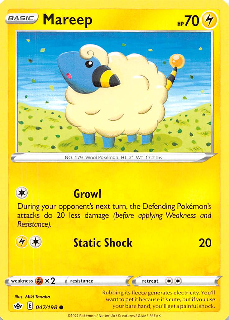 Mareep (047/198) [Sword & Shield: Chilling Reign] | Event Horizon Hobbies CA