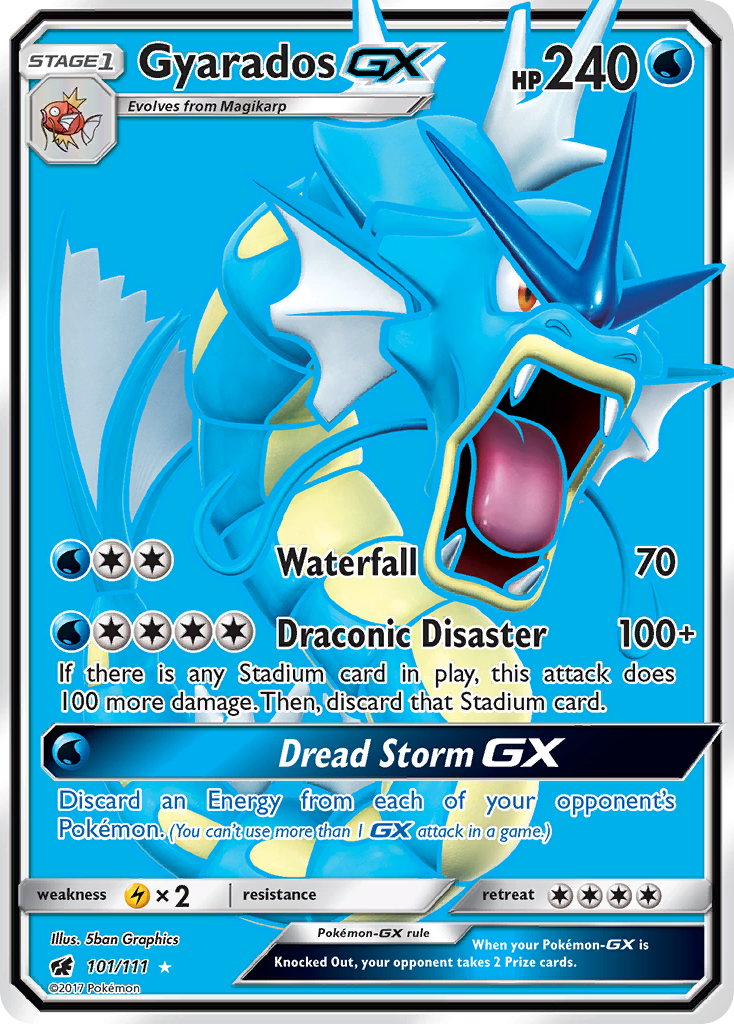 Gyarados GX (101/111) [Sun & Moon: Crimson Invasion] | Event Horizon Hobbies CA