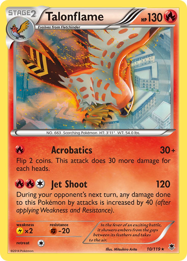 Talonflame (10/119) (Theme Deck Exclusive) [XY: Phantom Forces] | Event Horizon Hobbies CA