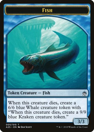 Fish Token (005) [Masters 25 Tokens] | Event Horizon Hobbies CA