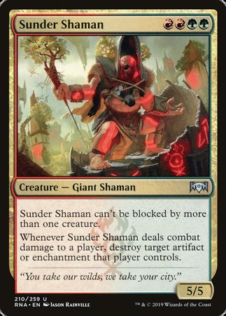 Sunder Shaman [Ravnica Allegiance] | Event Horizon Hobbies CA