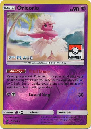 Oricorio (55/145) (League Promo 2nd Place) [Sun & Moon: Guardians Rising] | Event Horizon Hobbies CA