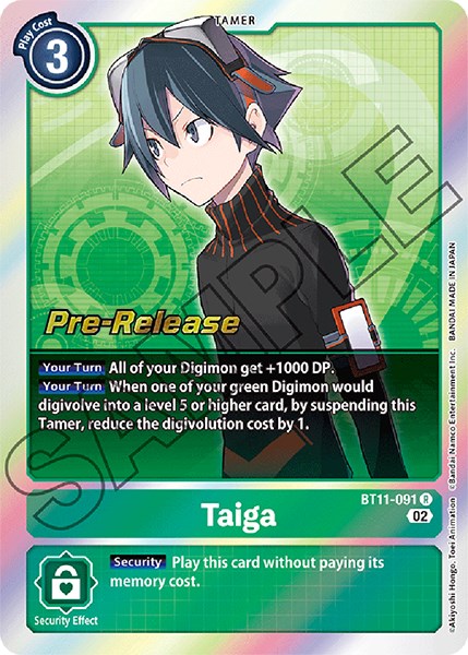 Taiga [BT11-091] [Dimensional Phase Pre-Release Promos] | Event Horizon Hobbies CA