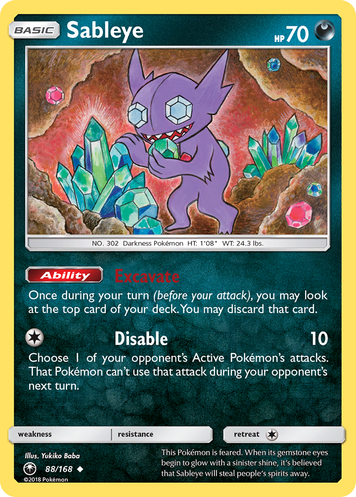 Sableye (88/168) [Sun & Moon: Celestial Storm] | Event Horizon Hobbies CA