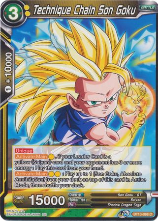 Technique Chain Son Goku (BT10-098) [Rise of the Unison Warrior] | Event Horizon Hobbies CA