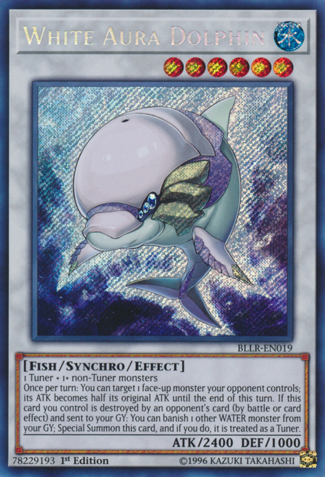 White Aura Dolphin [BLLR-EN019] Secret Rare | Event Horizon Hobbies CA