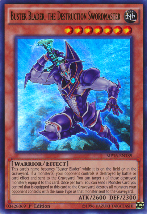 Buster Blader, the Destruction Swordmaster [MP16-EN189] Ultra Rare | Event Horizon Hobbies CA