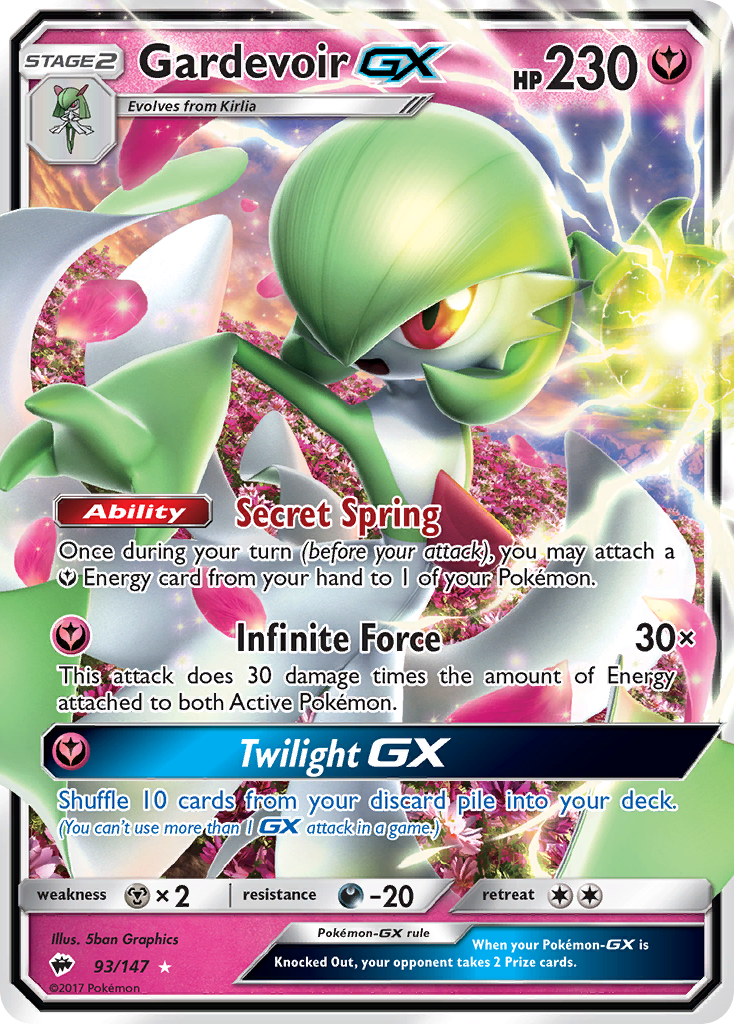 Gardevoir GX (93/147) [Sun & Moon: Burning Shadows] | Event Horizon Hobbies CA