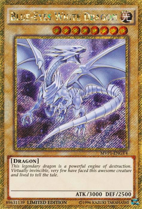 Blue-Eyes White Dragon [MVP1-ENGV4] Gold Secret Rare | Event Horizon Hobbies CA