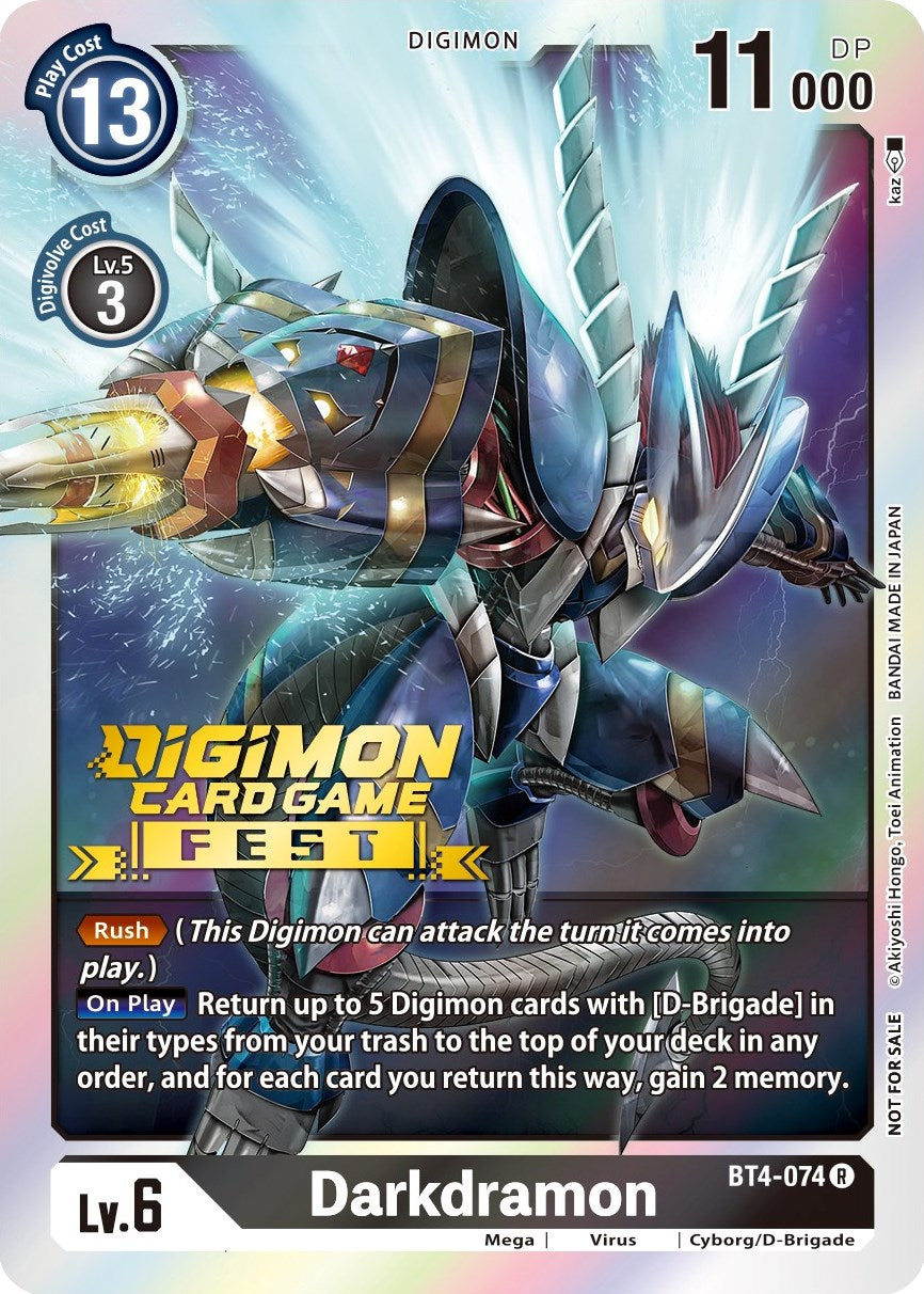 Darkdramon [BT4-074] (Digimon Card Game Fest 2022) [Great Legend Promos] | Event Horizon Hobbies CA