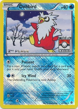 Delibird (38/149) (League Promo 2nd Place) [Black & White: Boundaries Crossed] | Event Horizon Hobbies CA