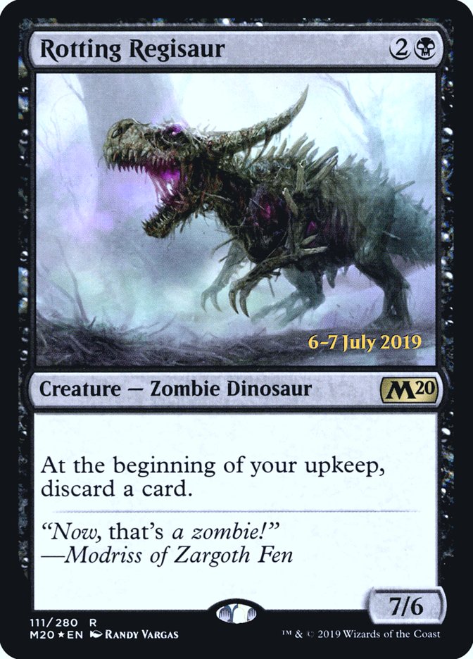 Rotting Regisaur  [Core Set 2020 Prerelease Promos] | Event Horizon Hobbies CA