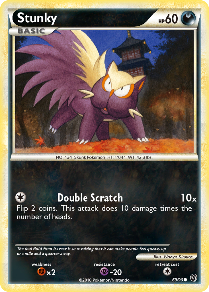 Stunky (69/90) [HeartGold & SoulSilver: Undaunted] | Event Horizon Hobbies CA