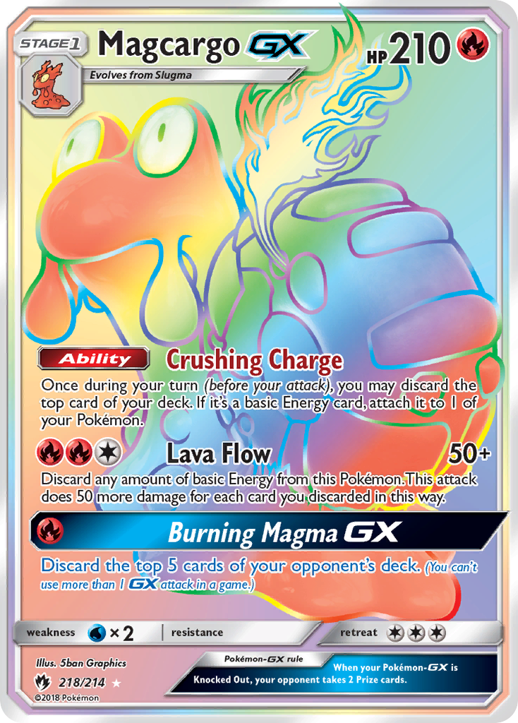 Magcargo GX (218/214) [Sun & Moon: Lost Thunder] | Event Horizon Hobbies CA