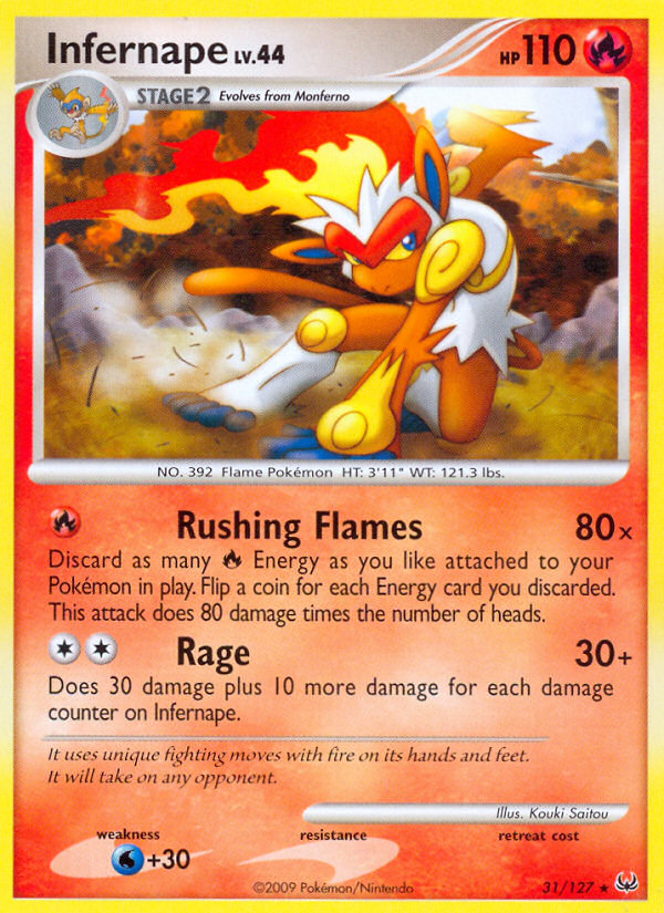 Infernape (31/127) [Platinum: Base Set] | Event Horizon Hobbies CA