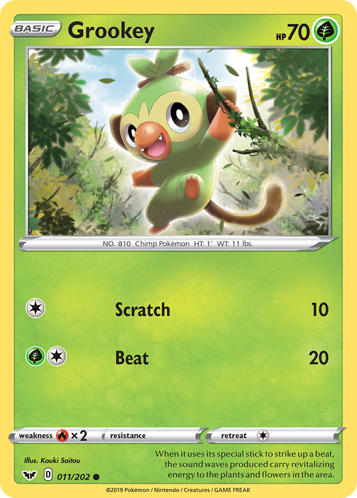 Grookey (011/202) [Sword & Shield: Base Set] | Event Horizon Hobbies CA