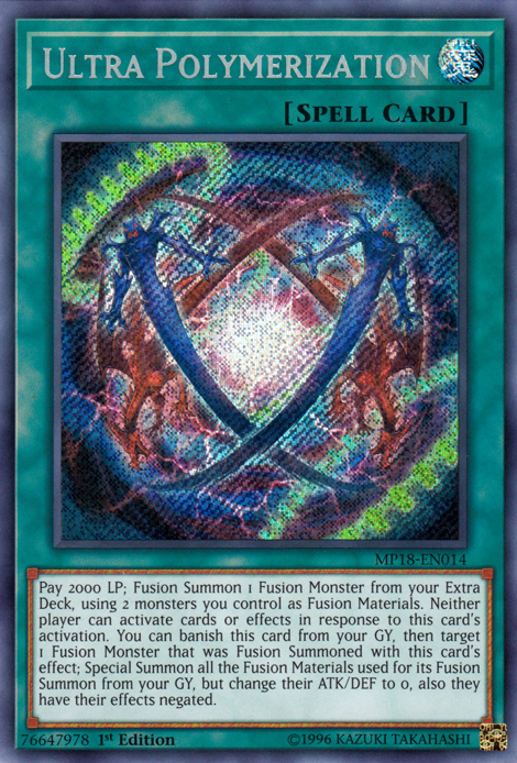 Ultra Polymerization [MP18-EN014] Secret Rare | Event Horizon Hobbies CA