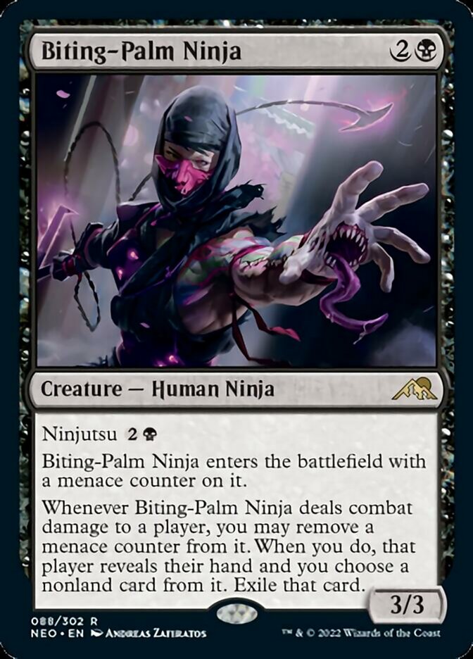Biting-Palm Ninja [Kamigawa: Neon Dynasty] | Event Horizon Hobbies CA