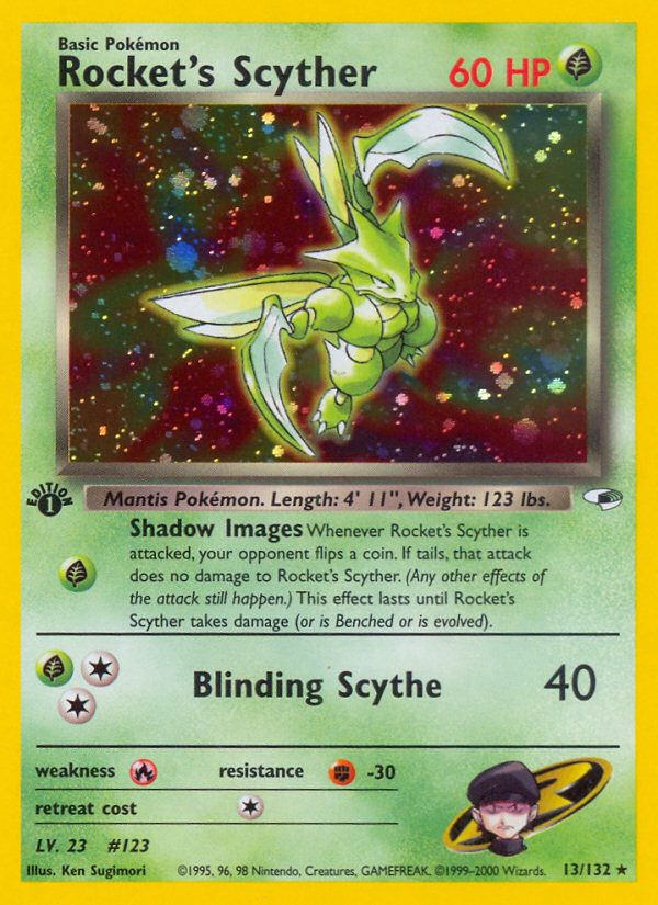 Rocket's Scyther (13/132) [Gym Heroes 1st Edition] | Event Horizon Hobbies CA