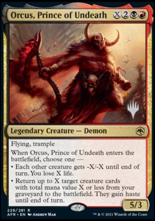 Orcus, Prince of Undeath (Promo Pack) [Dungeons & Dragons: Adventures in the Forgotten Realms Promos] | Event Horizon Hobbies CA