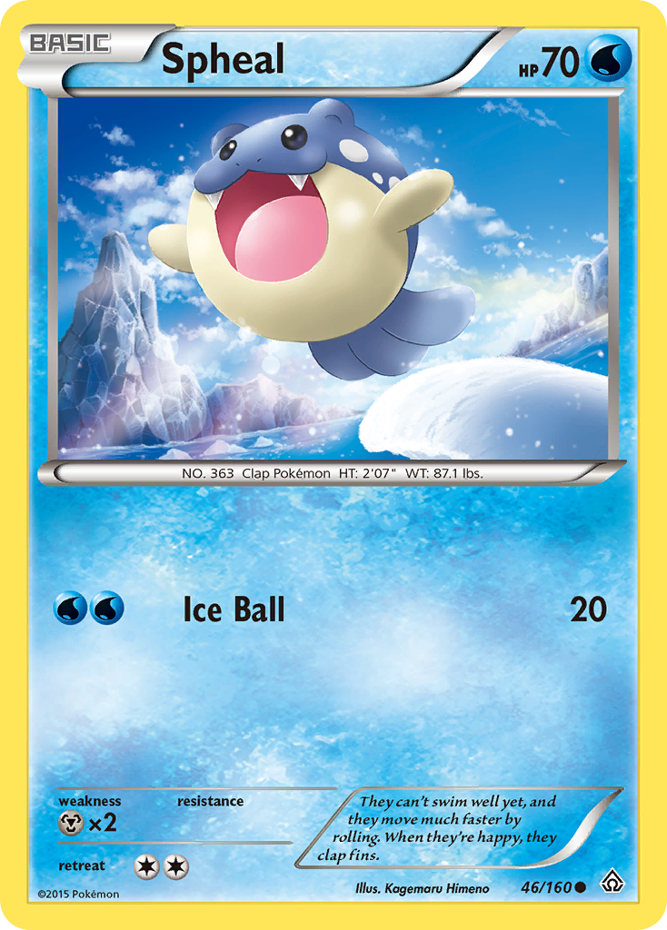 Spheal (46/160) [XY: Primal Clash] | Event Horizon Hobbies CA