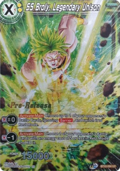 SS Broly, Legendary Unison (BT10-094) [Rise of the Unison Warrior Prerelease Promos] | Event Horizon Hobbies CA