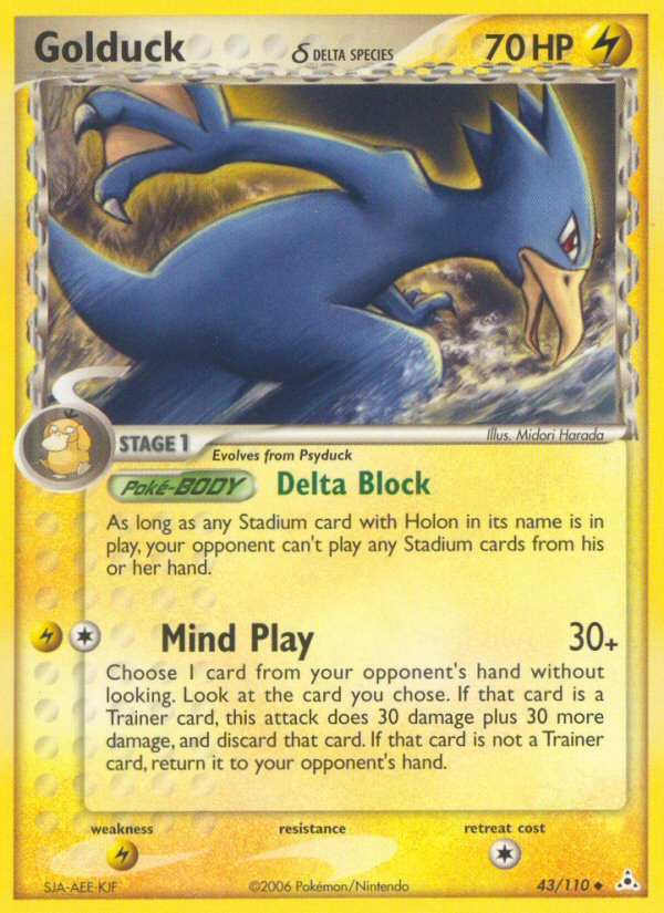 Golduck (43/110) (Delta Species) [EX: Holon Phantoms] | Event Horizon Hobbies CA